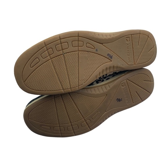 Sperry Top-Sider Womens Leopard Cheetah Boat Shoes Size 8 M Black 9174715 - Picture 4 of 9